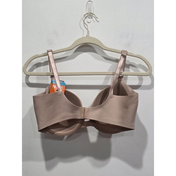 NWT Warner’s No Side Effects Underwire Bra 36D Nude Beige Smoothing - Picture 4 of 6